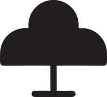 Tree icon symbol image vector, illustration of the tree botany in black image vector