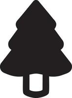 árbol icono símbolo imagen vector, ilustración de el árbol botánica en negro imagen vector