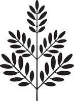 Tree icon symbol image vector, illustration of the tree botany in black image vector