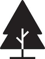 Tree icon symbol image vector, illustration of the tree botany in black image vector