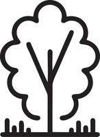 Tree icon symbol image vector, illustration of the tree botany in black image vector