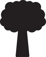 árbol icono símbolo imagen vector, ilustración de el árbol botánica en negro imagen vector