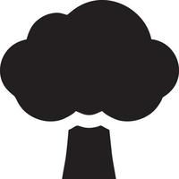 Tree icon symbol image vector, illustration of the tree botany in black image vector