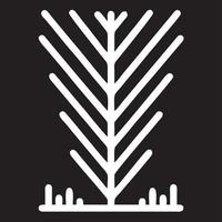 árbol icono símbolo imagen vector, ilustración de el árbol botánica en negro imagen vector