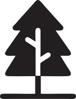 Tree icon symbol image vector, illustration of the tree botany in black image vector