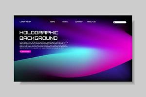 Modern trendy grainy gradient background, colorful abstract liquid 3d shapes. Soft gradient backdrop with place for text. Futuristic design for banner, poster, cover, flyer, presentation, landing page vector