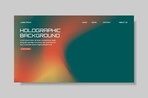 Modern trendy grainy gradient background, colorful abstract liquid 3d shapes. Soft gradient backdrop with place for text. Futuristic design for banner, poster, cover, flyer, presentation, landing page vector