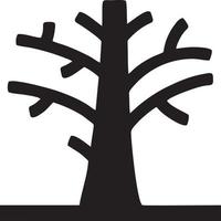 Tree icon symbol image vector, illustration of the tree botany in black image vector