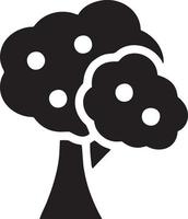 Tree icon symbol image vector, illustration of the tree botany in black image vector