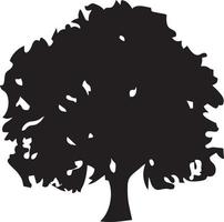 árbol icono símbolo imagen vector, ilustración de el árbol botánica en negro imagen vector