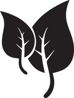 Tree icon symbol image vector, illustration of the tree botany in black image vector