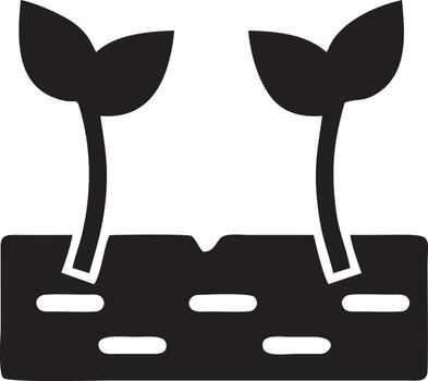 Tree icon symbol image vector, illustration of the tree botany in black image vector