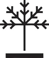 Tree icon symbol image vector, illustration of the tree botany in black image vector