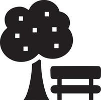 árbol icono símbolo imagen vector, ilustración de el árbol botánica en negro imagen vector