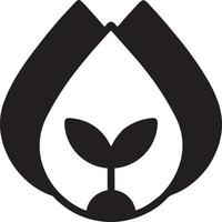 Tree icon symbol image vector, illustration of the tree botany in black image vector