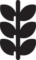 Tree icon symbol image vector, illustration of the tree botany in black image vector