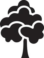 árbol icono símbolo imagen vector, ilustración de el árbol botánica en negro imagen vector