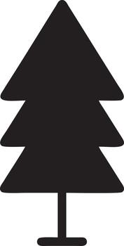 árbol icono símbolo imagen vector, ilustración de el árbol botánica en negro imagen vector