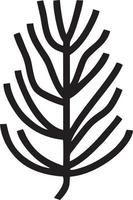 Tree icon symbol image vector, illustration of the tree botany in black image vector