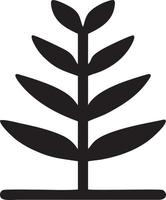 Tree icon symbol image vector, illustration of the tree botany in black image vector