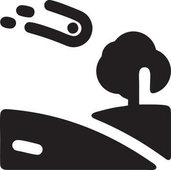 Tree icon symbol image vector, illustration of the tree botany in black image vector