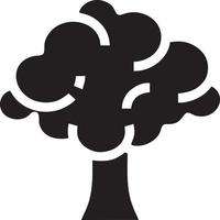 árbol icono símbolo imagen vector, ilustración de el árbol botánica en negro imagen vector