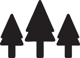Tree icon symbol image vector, illustration of the tree botany in black image vector