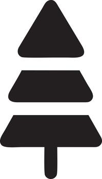 Tree icon symbol image vector, illustration of the tree botany in black image vector