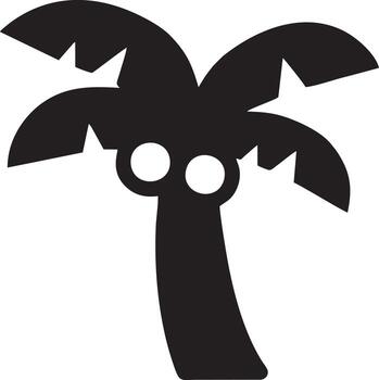 Tree icon symbol image vector, illustration of the tree botany in black image vector