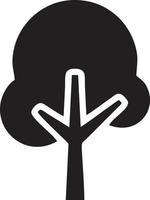 Tree icon symbol image vector, illustration of the tree botany in black image vector