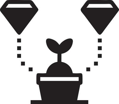 Tree icon symbol image vector, illustration of the tree botany in black image vector