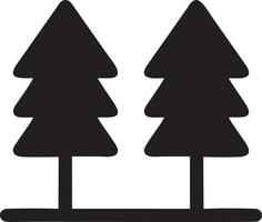 Tree icon symbol image vector, illustration of the tree botany in black image vector