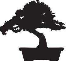 Tree icon symbol image vector, illustration of the tree botany in black image vector