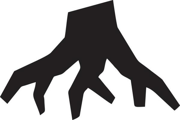 Tree icon symbol image vector, illustration of the tree botany in black image