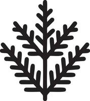 árbol icono símbolo imagen vector, ilustración de el árbol botánica en negro imagen vector