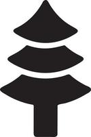 Tree icon symbol image vector, illustration of the tree botany in black image vector