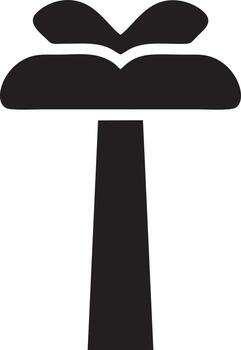 Tree icon symbol image vector, illustration of the tree botany in black image vector