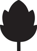 Tree icon symbol image vector, illustration of the tree botany in black image vector