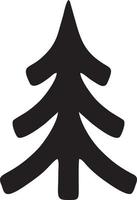 Tree icon symbol image vector, illustration of the tree botany in black image vector