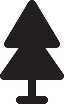 árbol icono símbolo imagen vector, ilustración de el árbol botánica en negro imagen vector