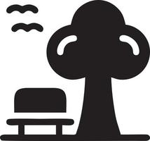 árbol icono símbolo imagen vector, ilustración de el árbol botánica en negro imagen vector