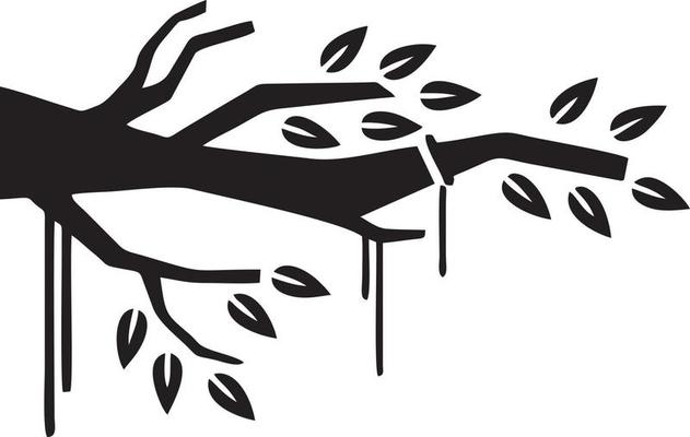 Tree icon symbol image vector, illustration of the tree botany in black image