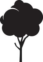 Tree icon symbol image vector, illustration of the tree botany in black image vector