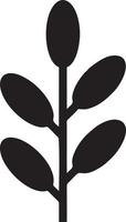 Tree icon symbol image vector, illustration of the tree botany in black image vector