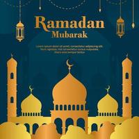 Ramadán Mubarak antecedentes modelo vector