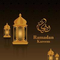 Ramadan Mubarak Background Template vector