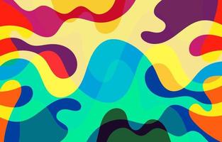 Colorful Groovy background design concept vector