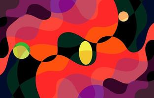 Colorful Groovy background design concept vector