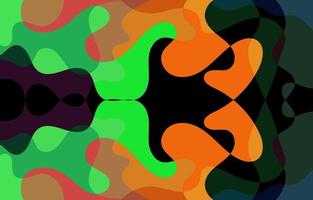 Colorful Groovy background design concept vector