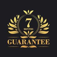 7 Months Guarantee Logo vector,  7 Months Guarantee sign symbol vector